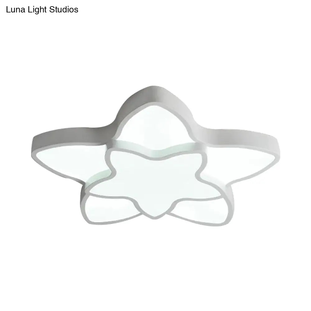 DecorBites™ Cartoon Star Flush Ceiling Light Fixture - Acrylic Light for Kindergarten