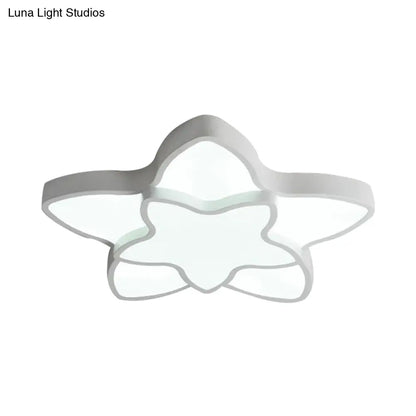 DecorBites™ Cartoon Star Flush Ceiling Light Fixture - Acrylic Light for Kindergarten