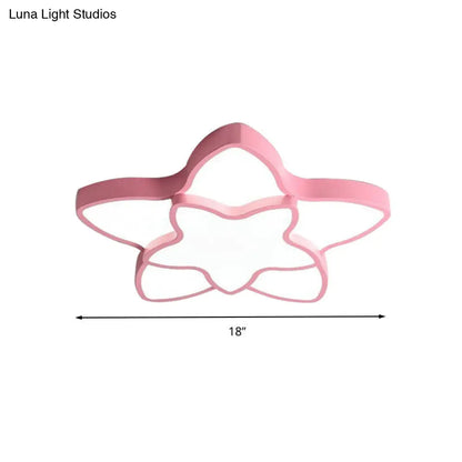 DecorBites™ Cartoon Star Flush Ceiling Light Fixture - Acrylic Light for Kindergarten
