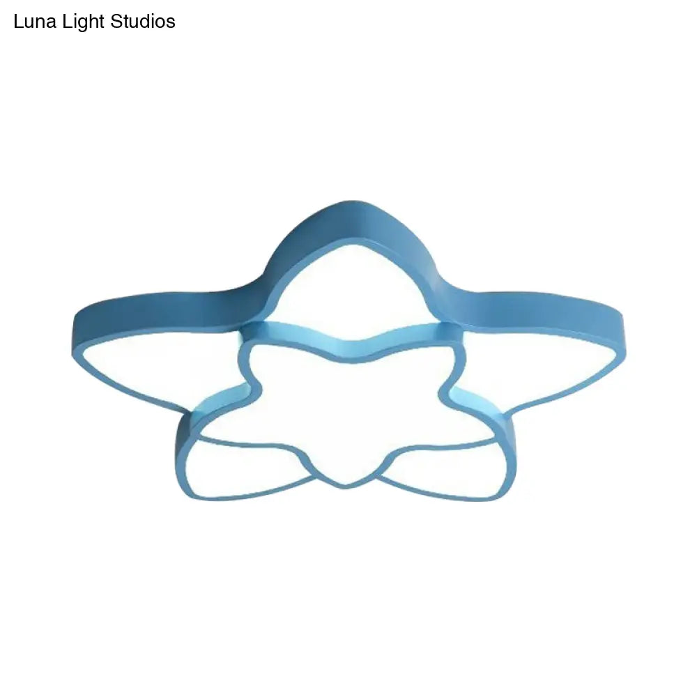 DecorBites™ Cartoon Star Flush Ceiling Light Fixture - Acrylic Light for Kindergarten