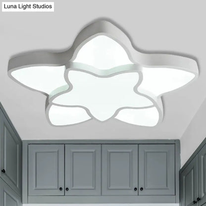 DecorBites™ Cartoon Star Flush Ceiling Light Fixture - Acrylic Light for Kindergarten