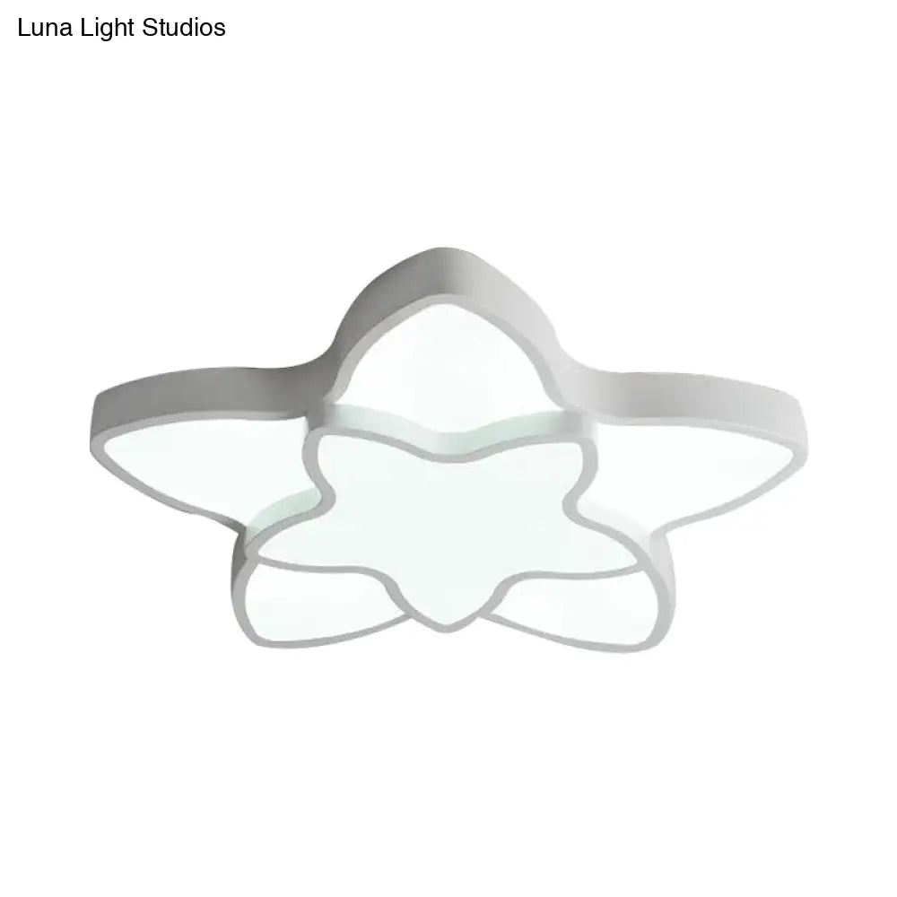 DecorBites™ Cartoon Star Flush Ceiling Light Fixture - Acrylic Light for Kindergarten