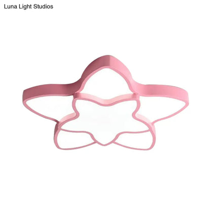 DecorBites™ Cartoon Star Flush Ceiling Light Fixture - Acrylic Light for Kindergarten