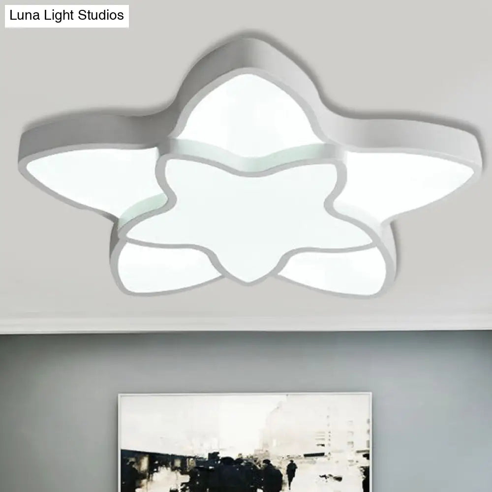 DecorBites™ Cartoon Star Flush Ceiling Light Fixture - Acrylic Light for Kindergarten