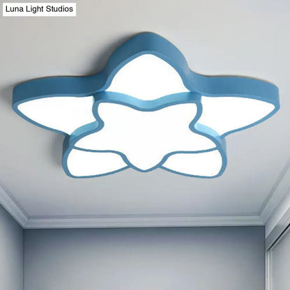 DecorBites™ Cartoon Star Flush Ceiling Light Fixture - Acrylic Light for Kindergarten
