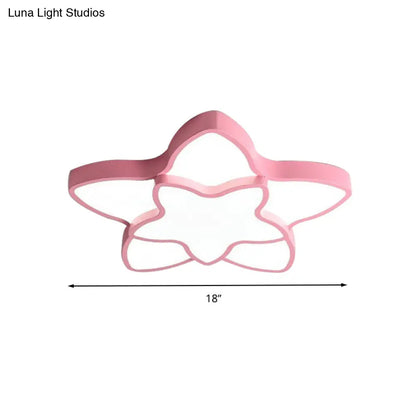 DecorBites™ Cartoon Star Flush Ceiling Light Fixture - Acrylic Light for Kindergarten