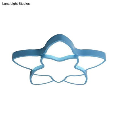 DecorBites™ Cartoon Star Flush Ceiling Light Fixture - Acrylic Light for Kindergarten