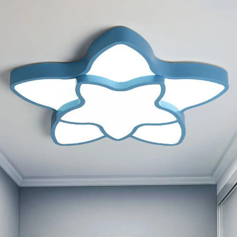 DecorBites™ Cartoon Star Flush Ceiling Light Fixture - Acrylic Light for Kindergarten