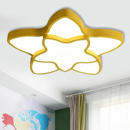 DecorBites™ Cartoon Star Flush Ceiling Light Fixture - Acrylic Light for Kindergarten