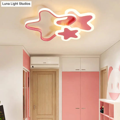 ديكوربايتس™ ديكوربايتس™ مصباح سقف LED بتصميم نجمة كرتونية لغرفة الأطفال 