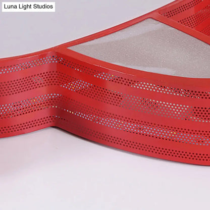 Lámpara de techo DecorBites™ con forma de avión de hélice estilo dibujos animados para la habitación de los niños