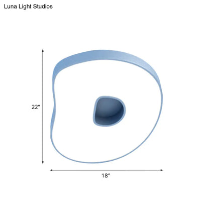 Lámpara de techo infantil DecorBites™ DecorBites™ blanca con diseño de dibujos animados y pantalla acrílica