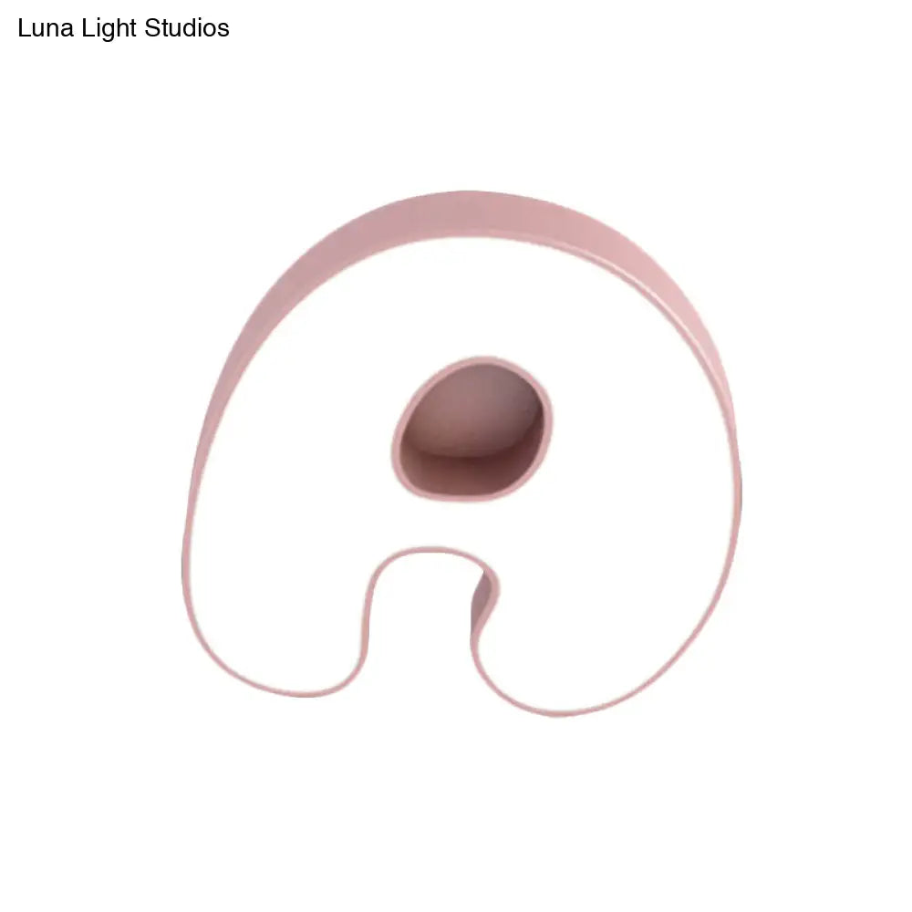 Lámpara de techo infantil DecorBites™ DecorBites™ blanca con diseño de dibujos animados y pantalla acrílica