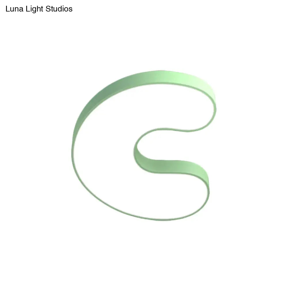 Lámpara de techo infantil DecorBites™ DecorBites™ blanca con diseño de dibujos animados y pantalla acrílica