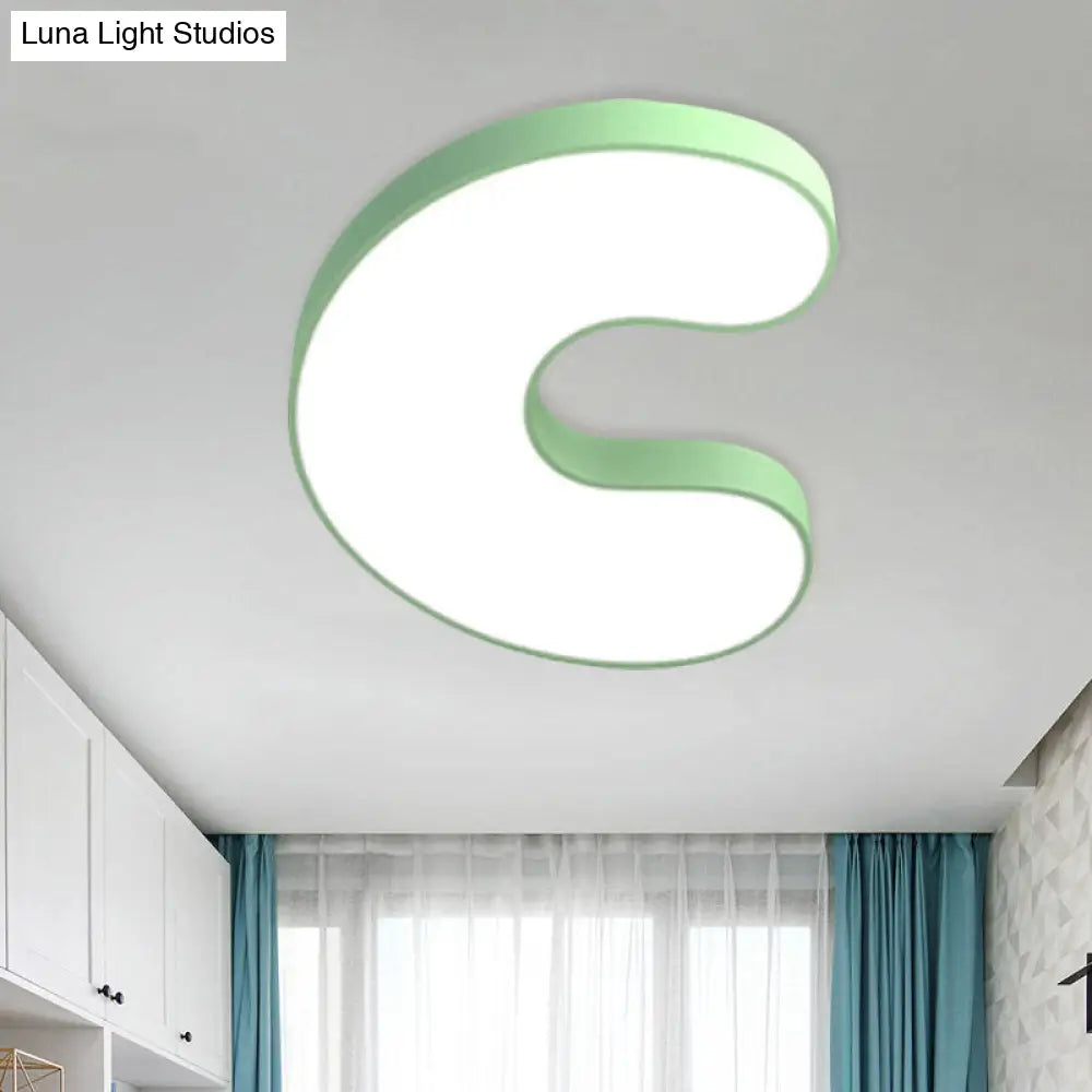 Lámpara de techo infantil DecorBites™ DecorBites™ blanca con diseño de dibujos animados y pantalla acrílica