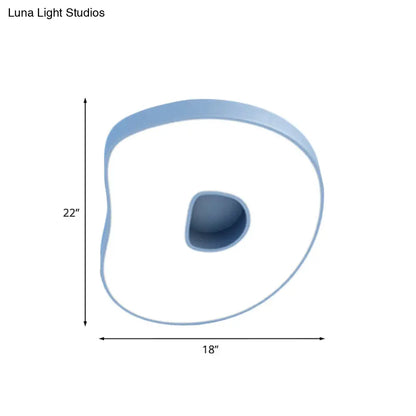 Lámpara de techo infantil DecorBites™ DecorBites™ blanca con diseño de dibujos animados y pantalla acrílica