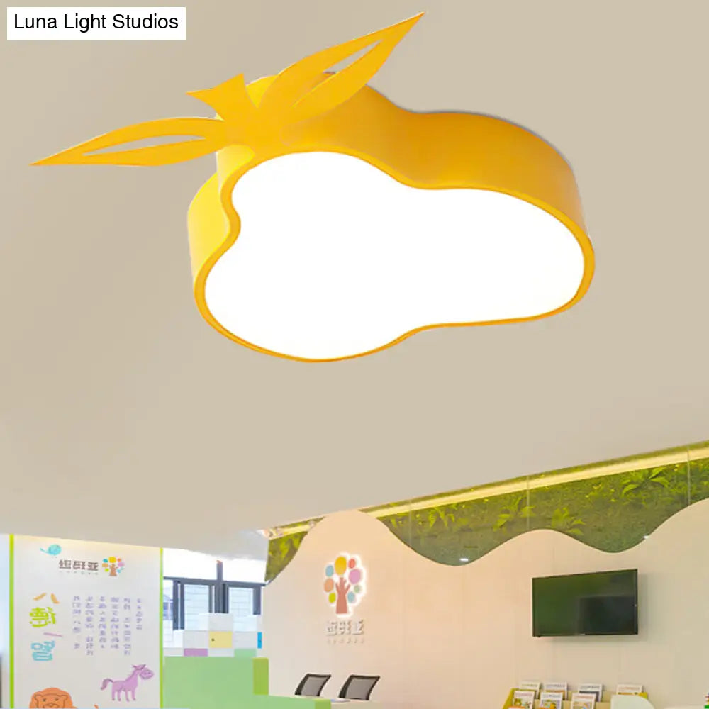 Lámpara de techo LED amarilla de montaje empotrado DecorBites™ con diseño de dibujos animados para sala de juegos y dormitorio