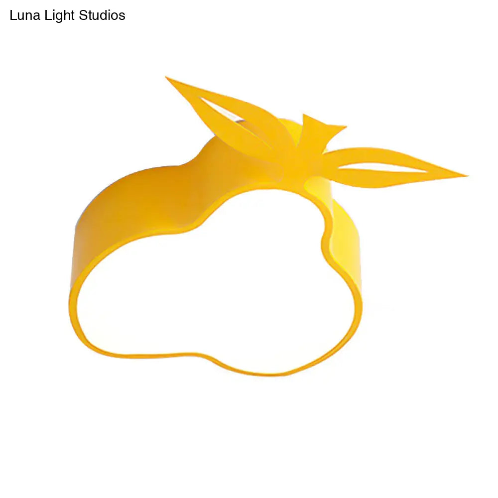Lámpara de techo LED amarilla de montaje empotrado DecorBites™ con diseño de dibujos animados para sala de juegos y dormitorio