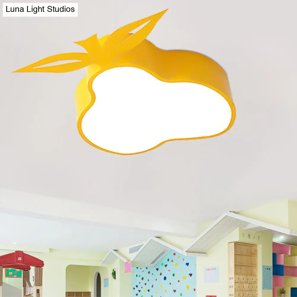 Lámpara de techo LED amarilla de montaje empotrado DecorBites™ con diseño de dibujos animados para sala de juegos y dormitorio