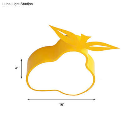 Lámpara de techo LED amarilla de montaje empotrado DecorBites™ con diseño de dibujos animados para sala de juegos y dormitorio