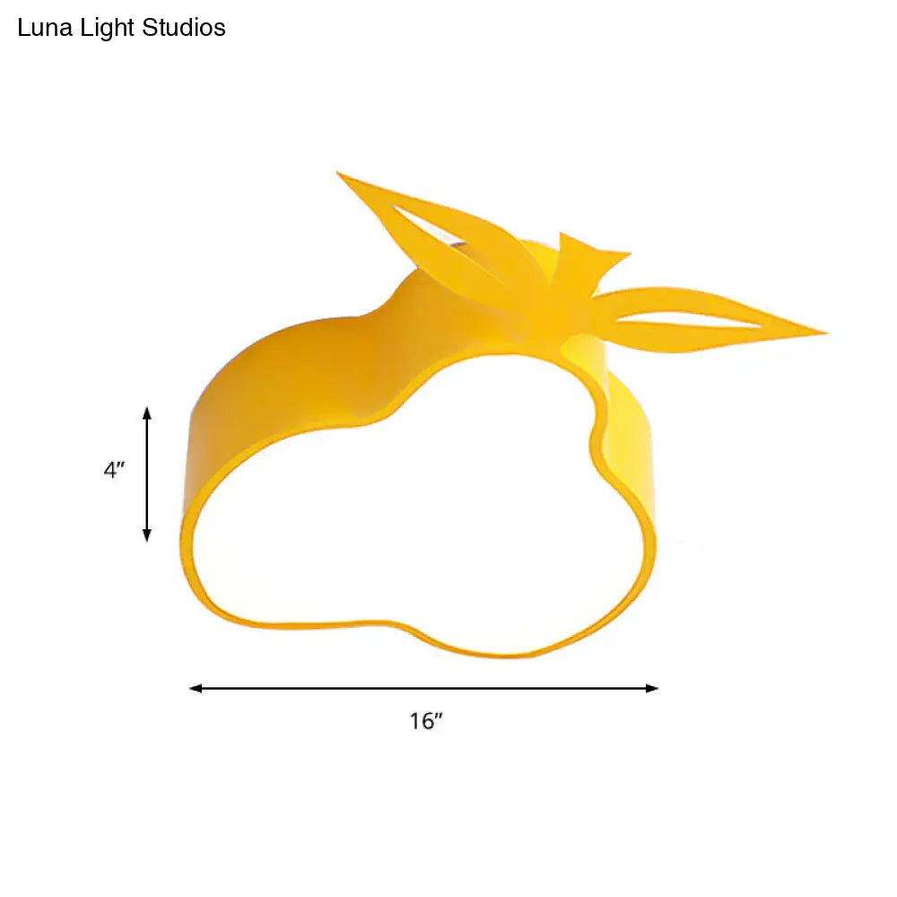 Lámpara de techo LED amarilla de montaje empotrado DecorBites™ con diseño de dibujos animados para sala de juegos y dormitorio