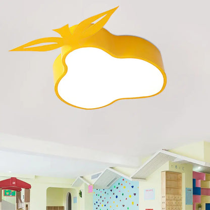 Lámpara de techo LED amarilla de montaje empotrado DecorBites™ con diseño de dibujos animados para sala de juegos y dormitorio