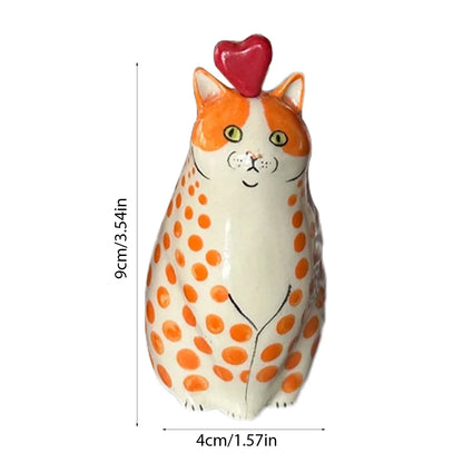 Cat Polka Dot Resin Flower Bud Vase - E / CHINA - Vase