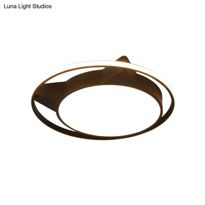 ديكوربايتس™ مصباح سقف على شكل قطة من ديكوربايتس™ لديكور غرفة النوم - تصميم حيواني، مثبت بشكل مسطح من الأكريليك