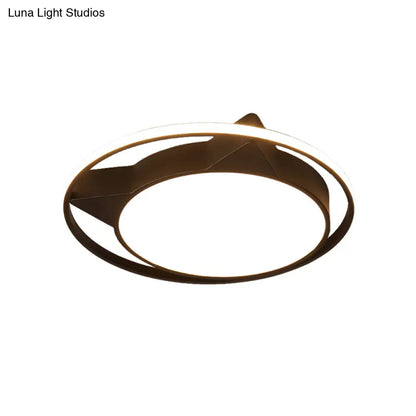 ديكوربايتس™ مصباح سقف على شكل قطة من ديكوربايتس™ لديكور غرفة النوم - تصميم حيواني، مثبت بشكل مسطح من الأكريليك