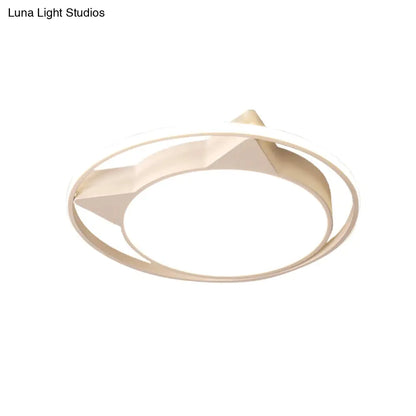 ديكوربايتس™ مصباح سقف على شكل قطة من ديكوربايتس™ لديكور غرفة النوم - تصميم حيواني، مثبت بشكل مسطح من الأكريليك