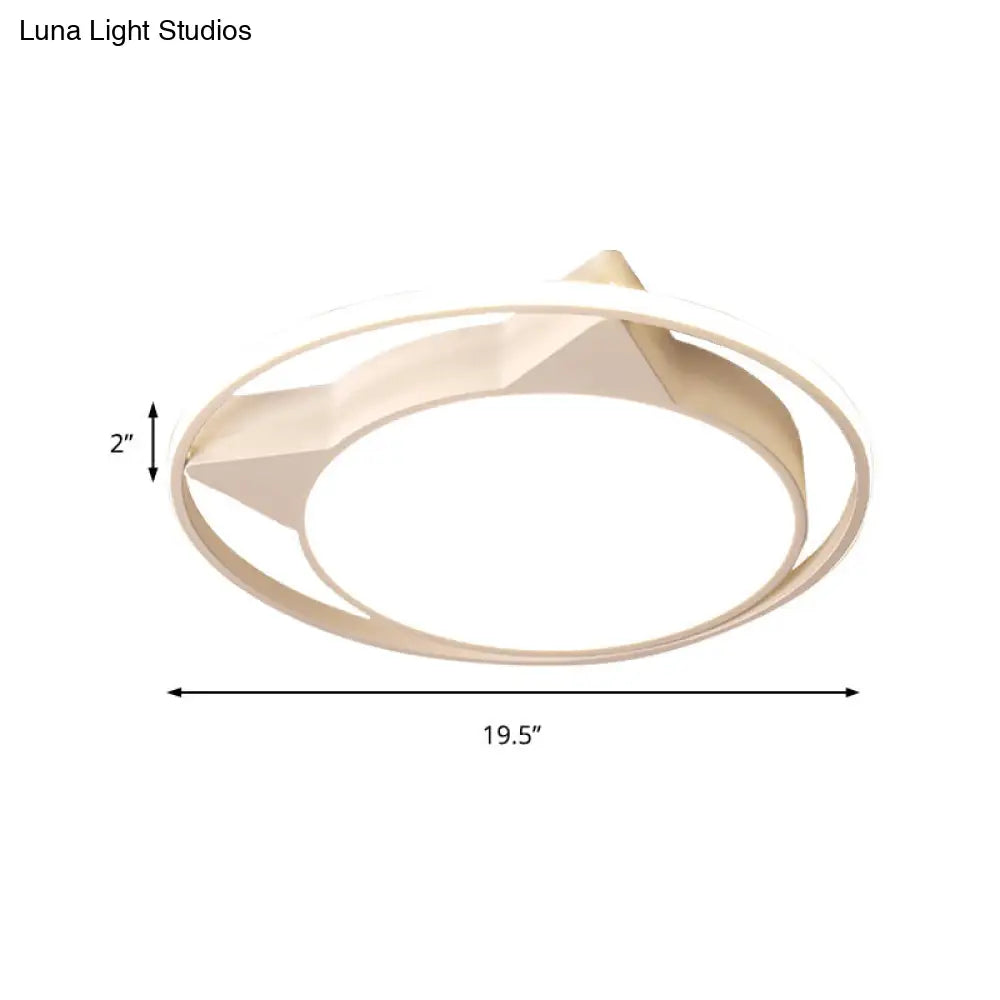 ديكوربايتس™ مصباح سقف على شكل قطة من ديكوربايتس™ لديكور غرفة النوم - تصميم حيواني، مثبت بشكل مسطح من الأكريليك