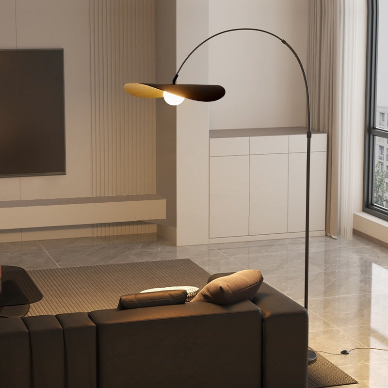 Lámpara de Pie de Sombrero Estilo Francés Moderno Minimalista para Sala de Estar