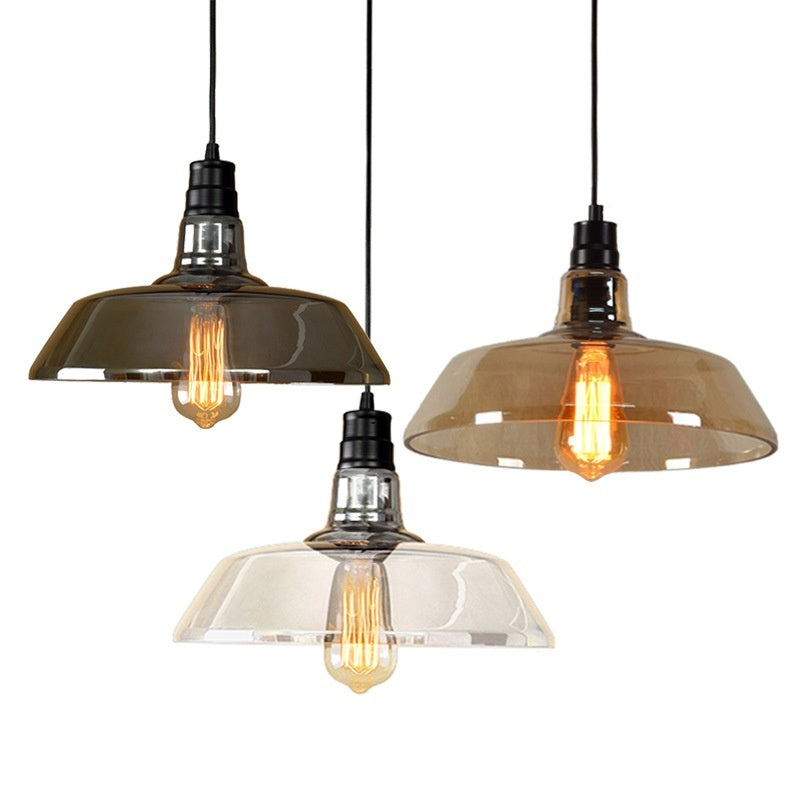 Lámpara de Araña de Cristal de Estilo Industrial para Pasillo de Sala de Estar Creativa con Personalidad