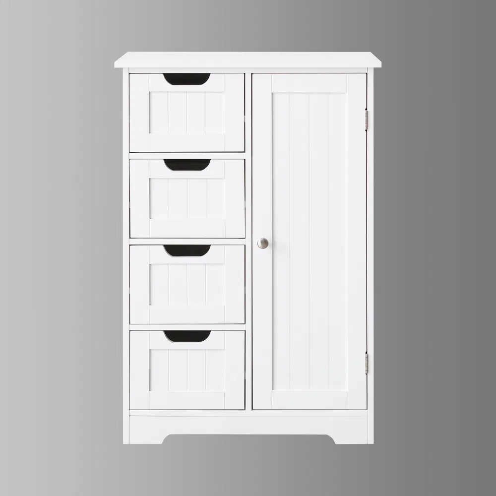 White Freestanding Storage Cabinet