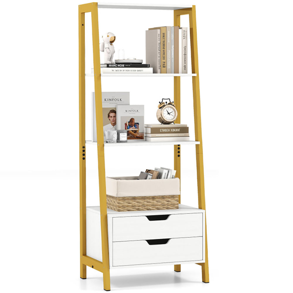 Wood Ladder Shelf Bookcase