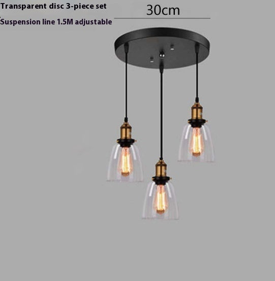 Transparent Glass Nordic Chandelier