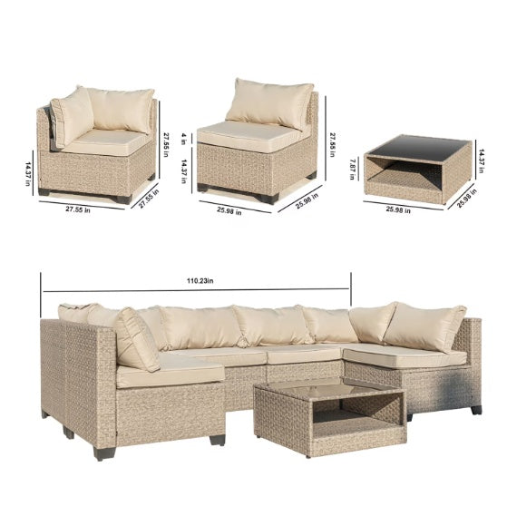 Gray Modern Patio Sofa