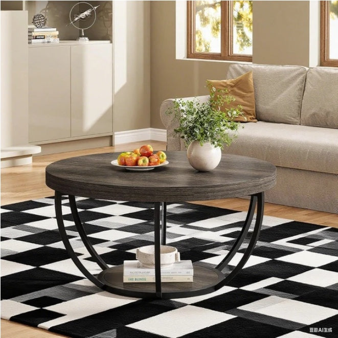 Off-White Wood Coffee Table