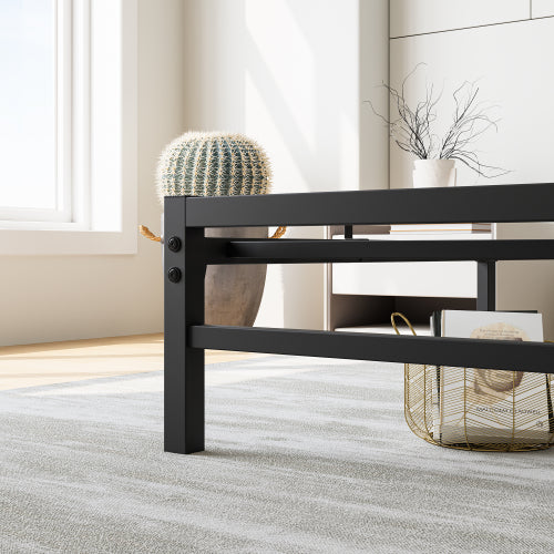 Rustic Wood Platform Bed