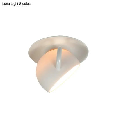 Lámpara de techo empotrada DecorBites™ con forma de taza de café de cerámica - Luz LED giratoria en blanco/gris/azul