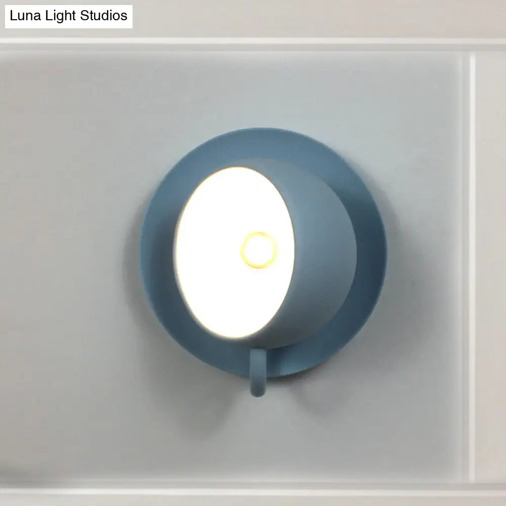 Lámpara de techo empotrada DecorBites™ con forma de taza de café de cerámica - Luz LED giratoria en blanco/gris/azul