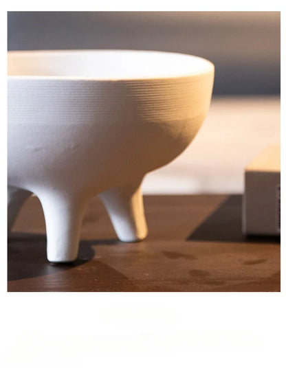 Ceramic Flower Pot with Tripod Stand - Vase