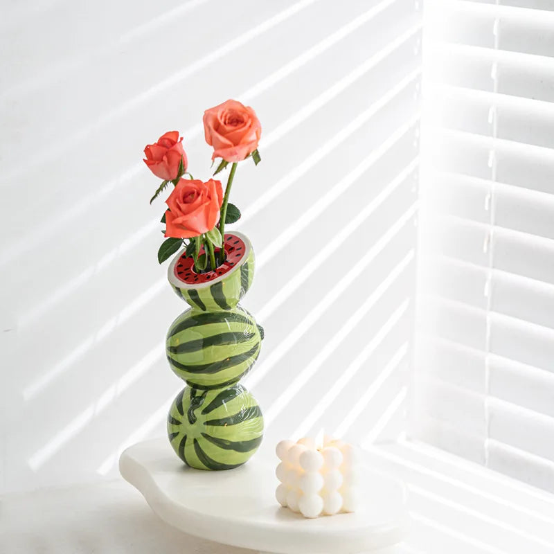 Ceramic Fruit Vase for Home and Office - Vase