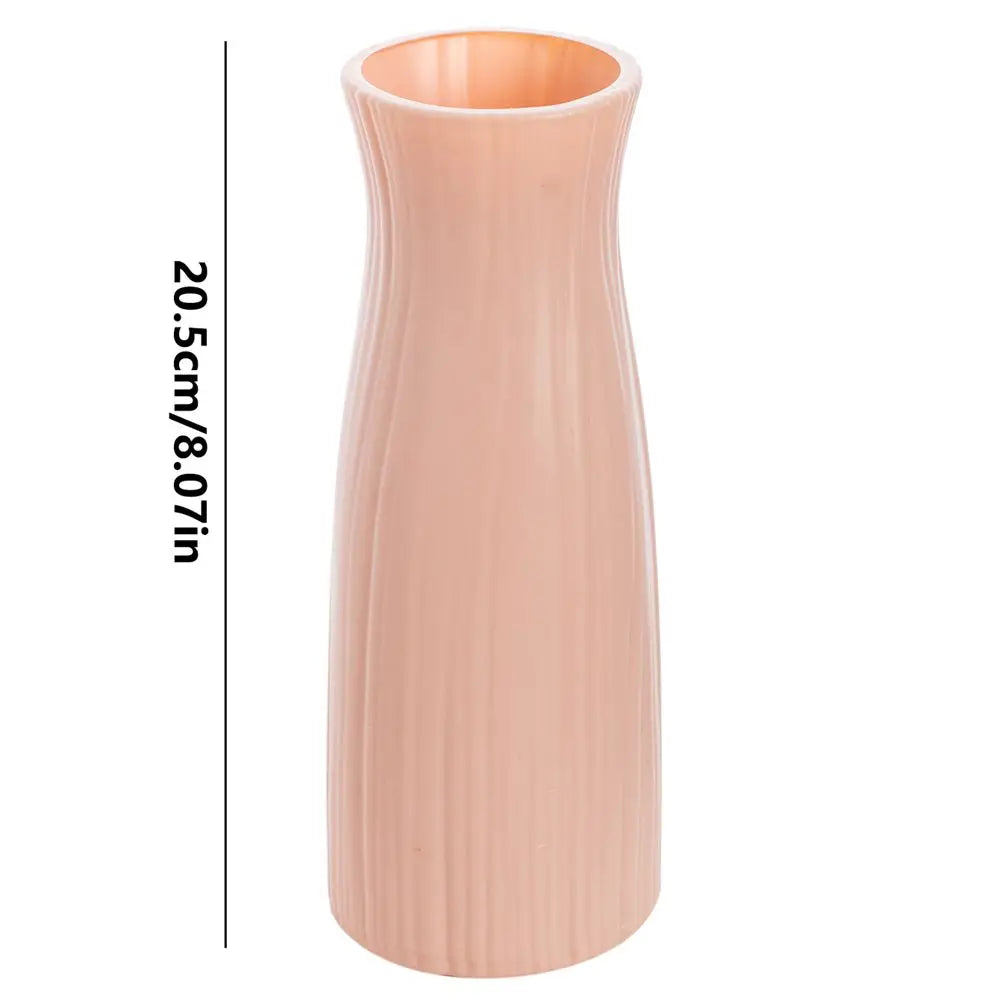 Ceramic-Look Plastic Flower Pots for Home and Garden - Color 2 - Vase