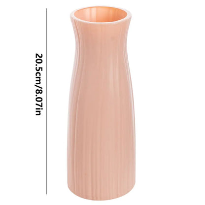 Ceramic-Look Plastic Flower Pots for Home and Garden - Color 2 - Vase