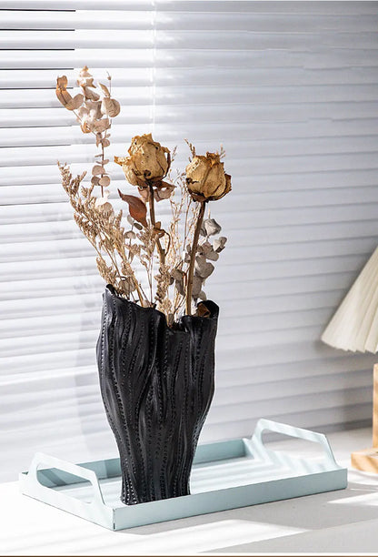 Ceramic Sea Vase with Nordic Modern Decor - Vase