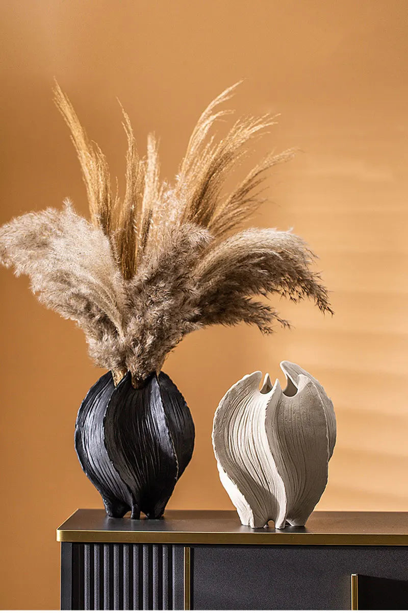 Ceramic Sea Vase with Nordic Modern Decor