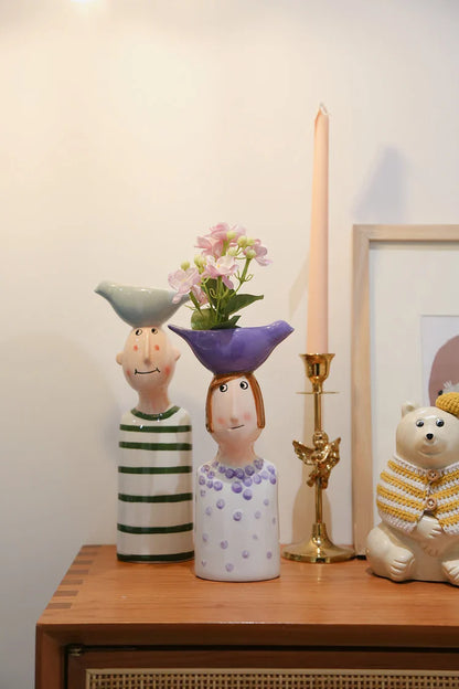 Ceramic Vase Set for Beautiful Home Decor - Vase