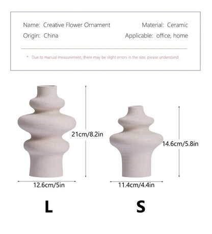 Ceramic Vases Set for Modern Home Decor - Vase