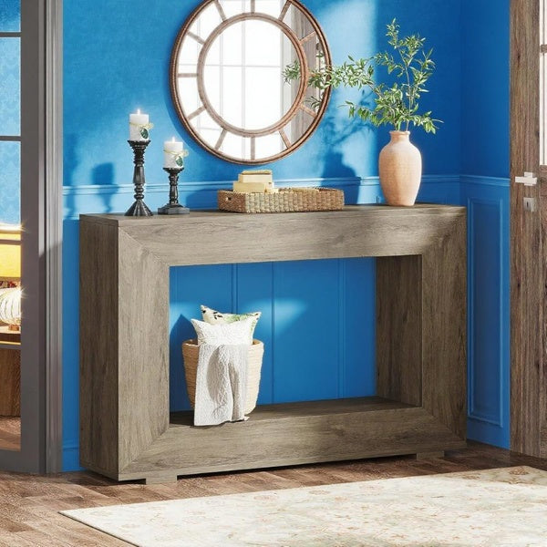 Rustic Wood Entryway Table